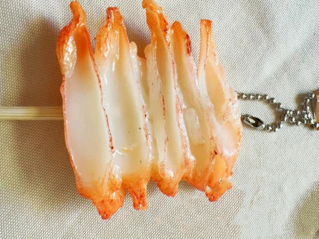 食物模型掛件 烤雞軟骨仿真菜