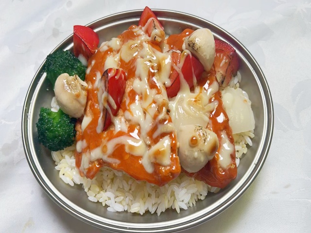 樣品菜 豬排焗飯模型