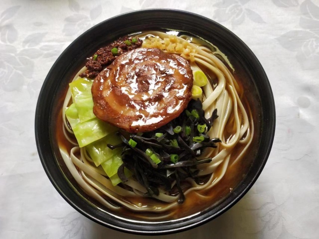 仿真食物日式叉燒面模型